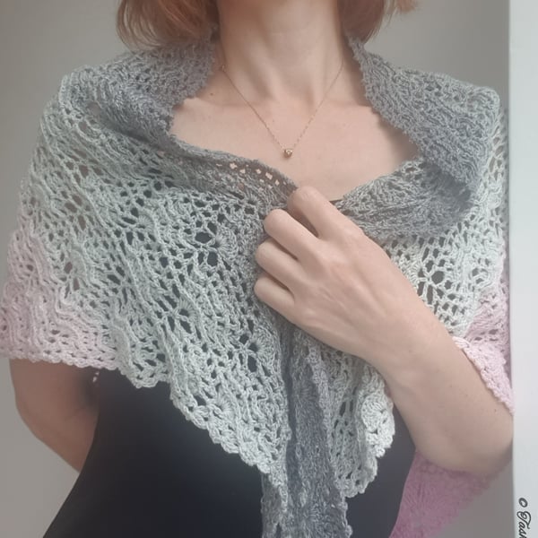 Crochet shawl, Wedding shawl, Christmas gift for women