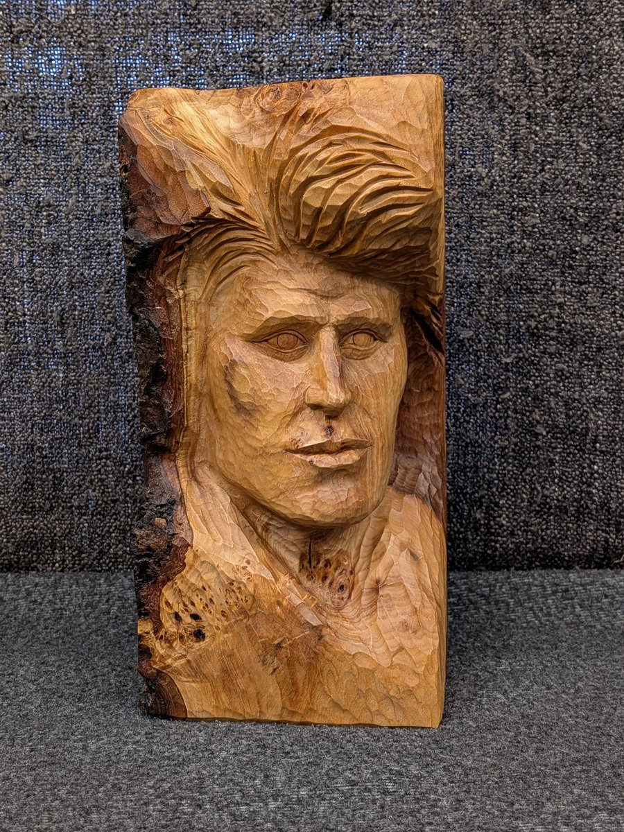 Unique wooden carved tea light holder 