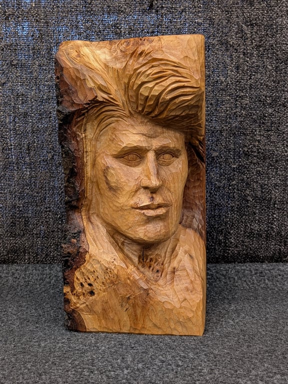 Unique wooden carved tea light holder 