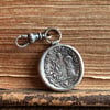 Double Sided 'LABOIRS FULCIMENTUM' and Sapphire Wax Seal Pendant Charm