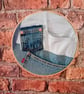 Handmade Denim Pocket Wall Hanging - Medium - Image 2
