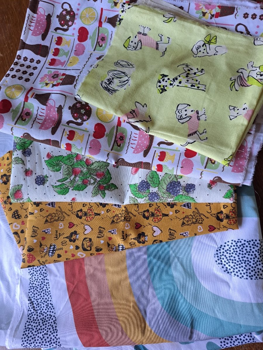 Sweet and quirky cotton fabric collection