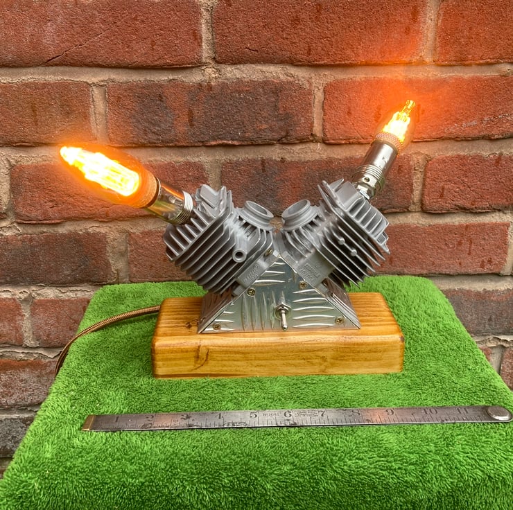 Twin candle cheap desk lamp