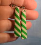 Long Stripe Drop Earrings - Image 2