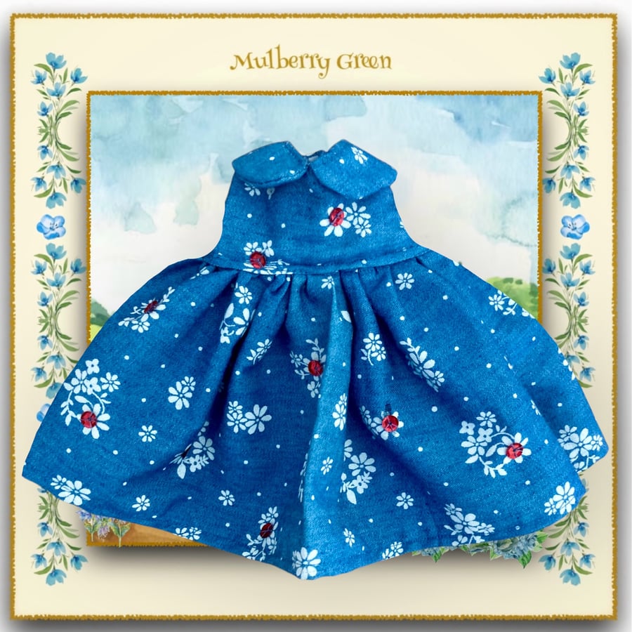 Sequinned Denim Dress