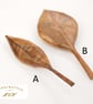 Handmade Leaf Brooch - Handcarved Upcycled Cherry and Sapele Wood Jewellery - Image 1