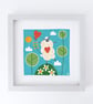I Love Ewe, sheep with heart balloon illustration, original Giclee print  - Image 1