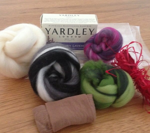 Felted Soap Kit With instructions.