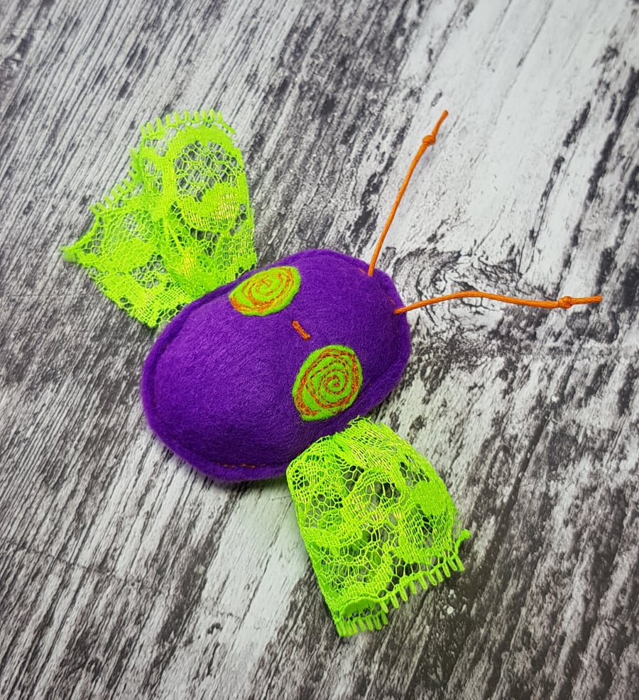 Zombie Butterfly Hanger PURPLE
