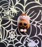 Halloween Pumpkin Pig Magnet