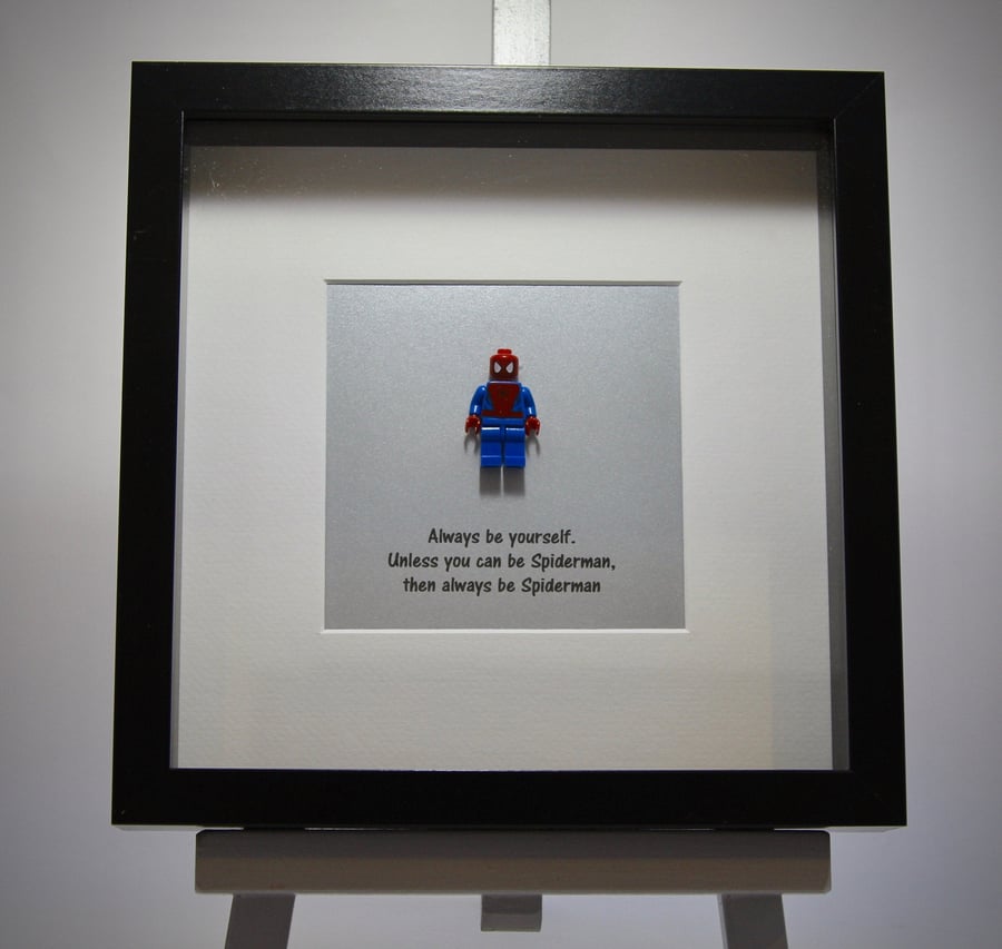 Spiderman mini Figure frame - Always be yourself