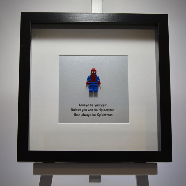 Spiderman mini Figure frame - Always be yourself