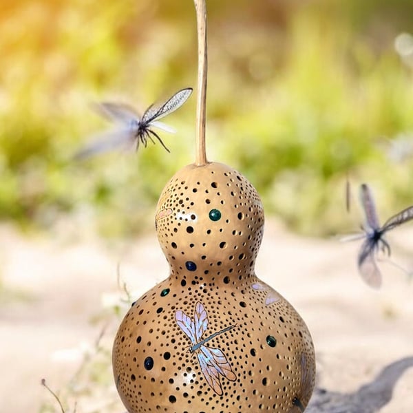 Dragonflies Gourd Lamp