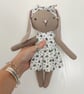 Linen rabbit, Stuffed bunny, Heirloom gift, Softy, Rag doll - Image 1
