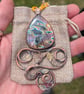 Art Nouveau Flora Labradorite Pendant