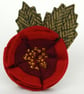 Double Red Rose Brooch - Image 1