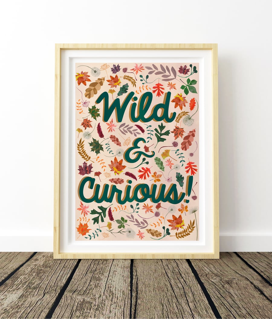 Wild and Curious! Woodland Nursery Print