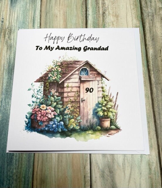 Gardeners Birthday Card for Him Her Happy Birthday Dad Husband Grandad Brother