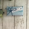 Tissue Holder, Pocket Tissue Holder, Tissue Pouch, Travel Accessory Baby Blue