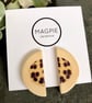 Ceramic half moon earrings - Nude 2 - Image 2