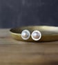 Luxury Pearl Stud Earrings in Sterling Silver - Elegant Bridal Jewellery  - Image 6