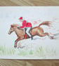 Horse and Rider. original painting  - Image 2
