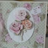 Rose Decoupage Birthday Card