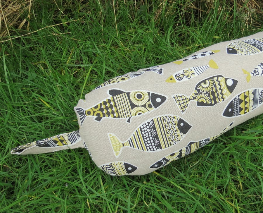 Draft excluder.. SALE!  A draught excluder. with a fish design.  36 inches.