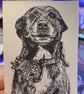 A6 Hand Drawn Pet Portrait - Image 3