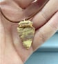 Raw Mookaite Jasper Arrowhead Pendant on Leather Cord Unisex - Image 9
