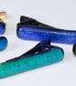 Sparkly Blue Glass Tie Clip - 4064 - Image 8