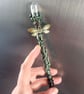 Crystal wand, mini witch natural stone wand, dragonfly gifts, Green fae crystal  - Image 4