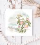 Coastal Flora watercolour print 6x6 Cards with Envelopes - Image 7