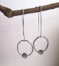 Hoop Earrings, silver hoops - Image 2
