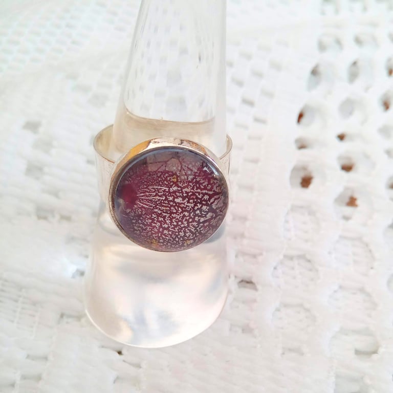 Purple Dragons Eye Adjustable Ring, Fantasy Ring, Purple Ring, Gift for Her