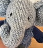 Knitted Blue Elephant - Image 2