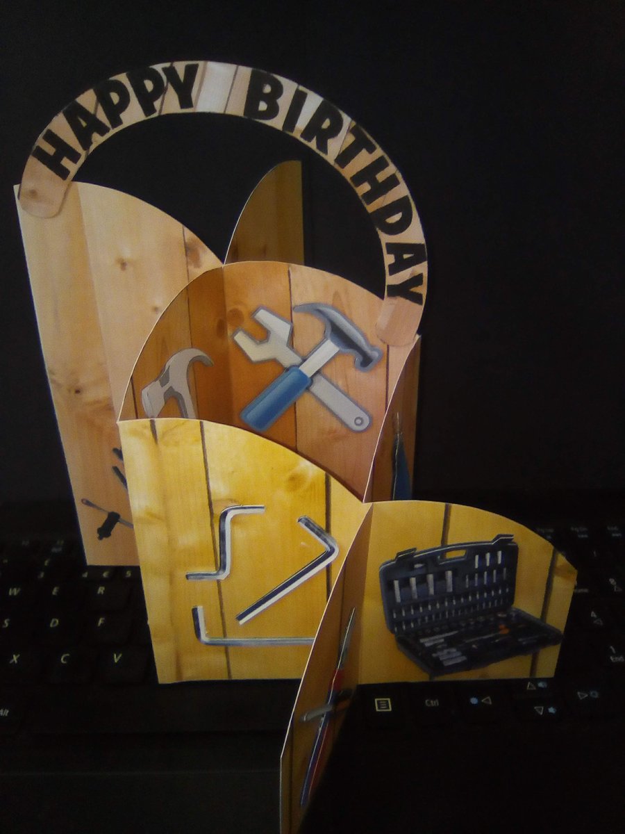 DIY Concertina Card 3D for Birthday or Father's Day
