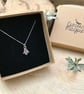 Handmade Silver Bluebell Necklace - Image 3