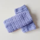 CROCHET Ladies Lilac Wrist Warmers