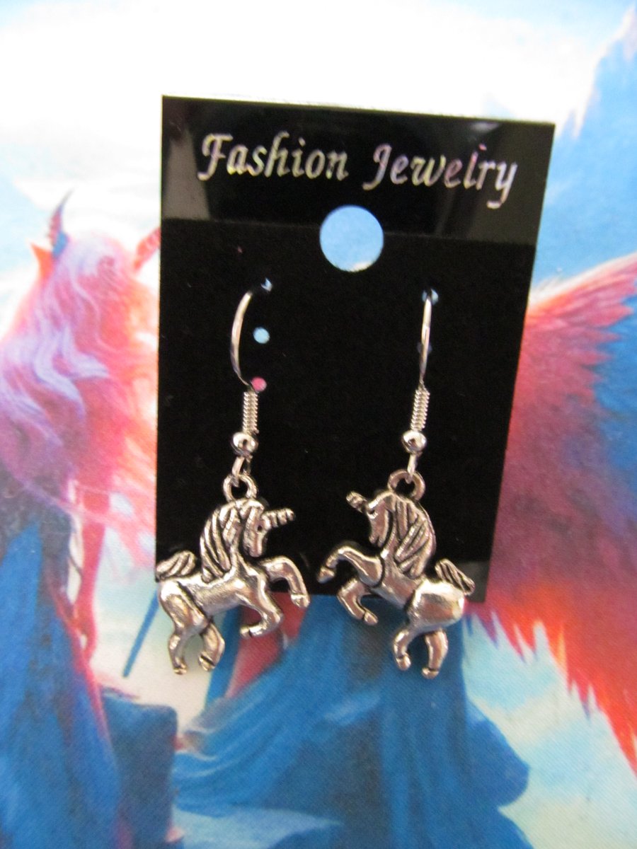 Cute little unicorn earrings.  