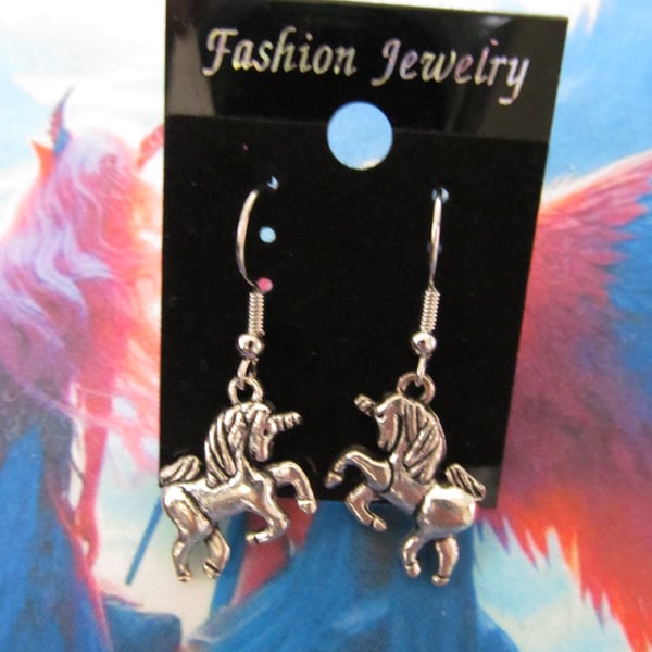 Cute little unicorn earrings.  