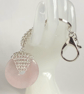 Rose Quartz Donut Handbag Charm  - Image 6
