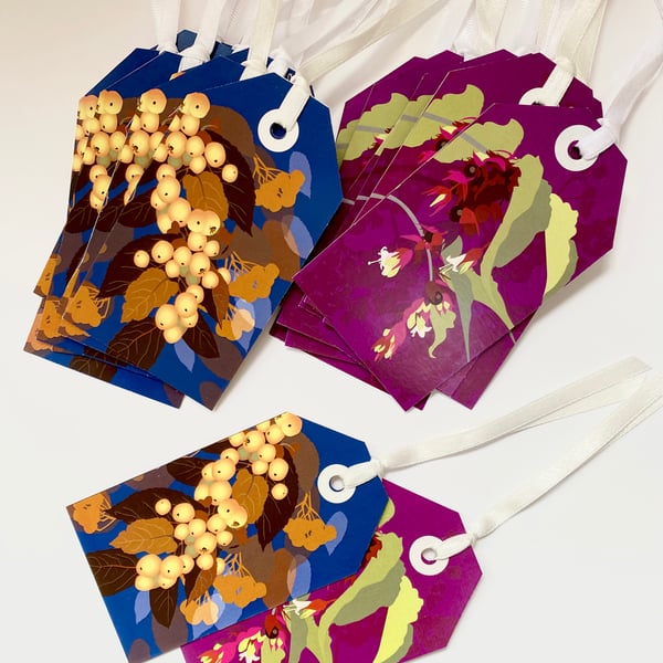 SALE - 20 x Autumn Floral Gift Tags