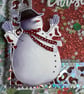 Fancy Frame Snowman Shaker Christmas Card - Image 3