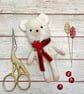 Christmas Mouse Tiny Art Doll Red