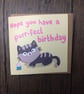 Cat perfect birthday card