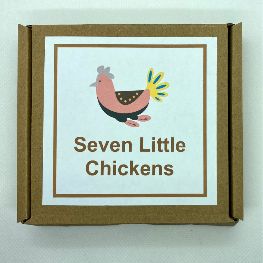 Seven Little Chickens Garland Kit - pastel colours