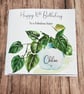 Personalised Birthday Plant Woman's Card For Her Happy Birthday - Image 2