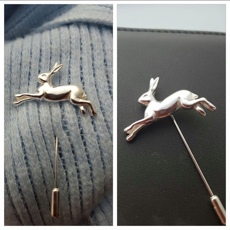 Odysseus - Silver Hare Pin