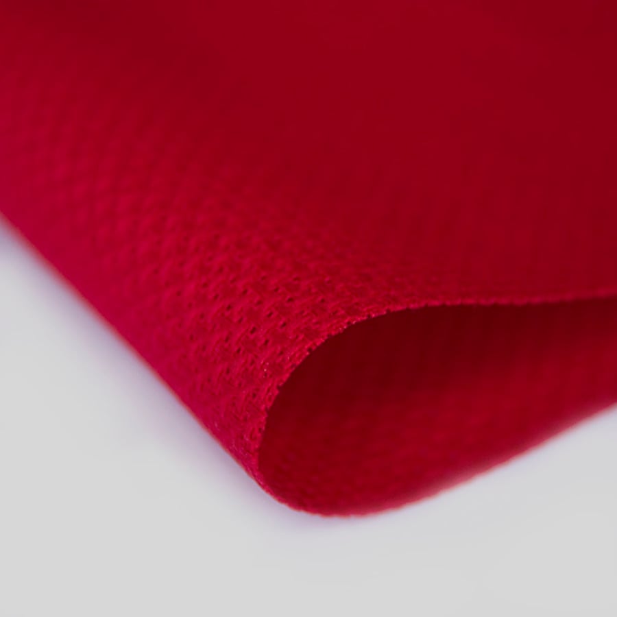 ZWEIGART 14 count aida cross stitch fabric Christmas red 12" x 10"
